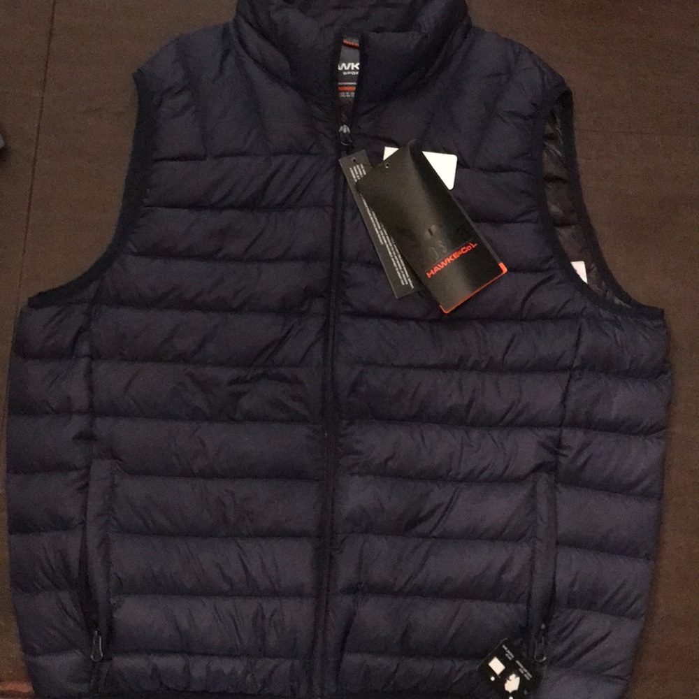 Men’s Large NWT Hawks & Co. Navy Sport Down Vest